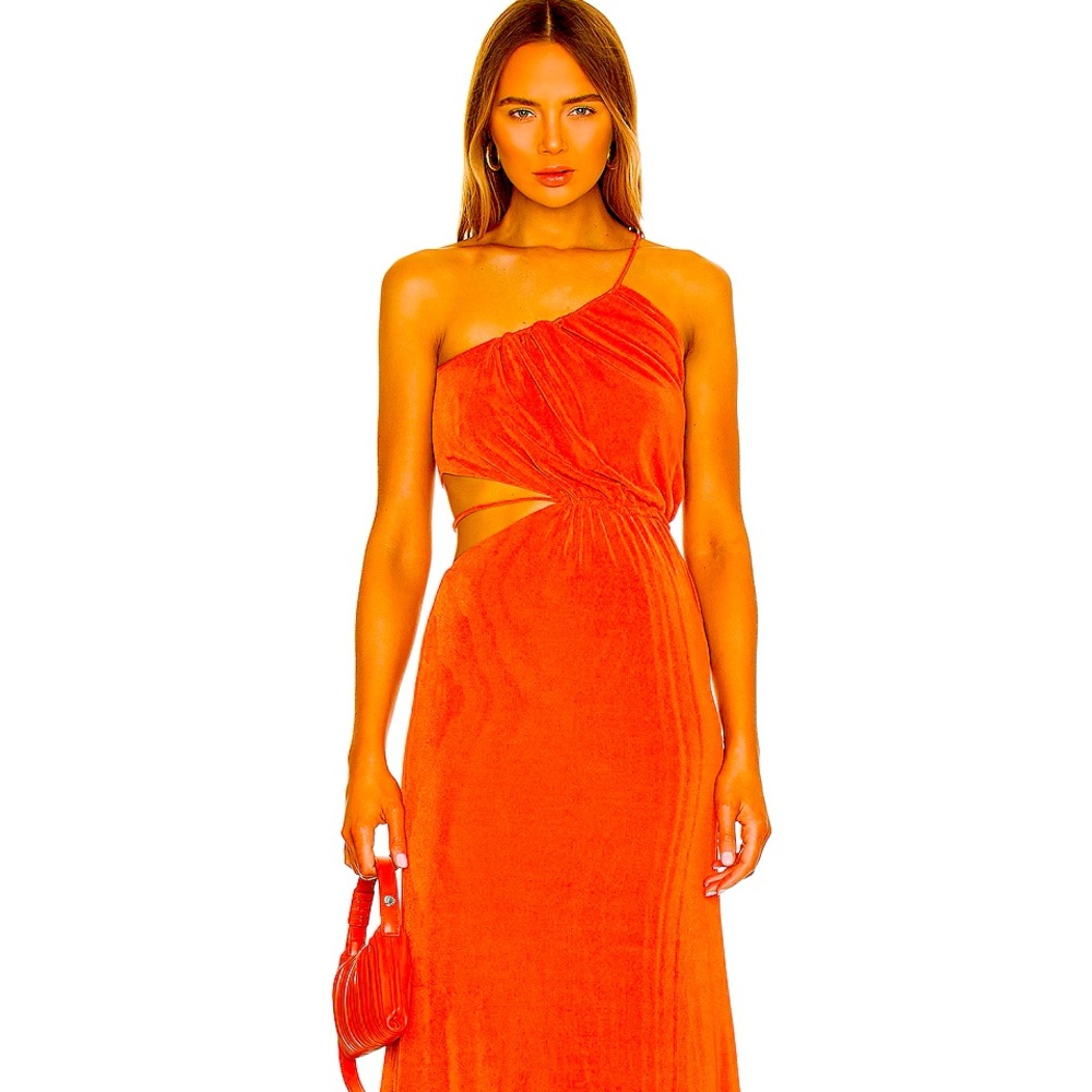 NWT Misha Adara Ruched Draped Dress